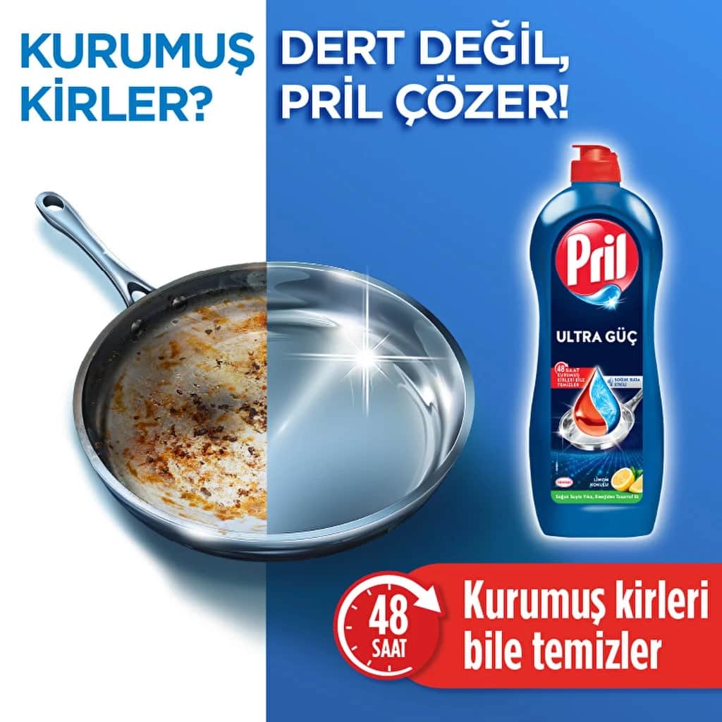 Pril سائل غسيل الأطباق بريل 675 غرام (تأثير الليمون 5+، تأثير إزالة الشحوم ذاتيًا)