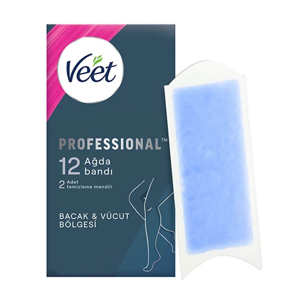 Veet شرائح شمع فيت إيزي ستريب جاهزة للاستخدام، 12 قطعة