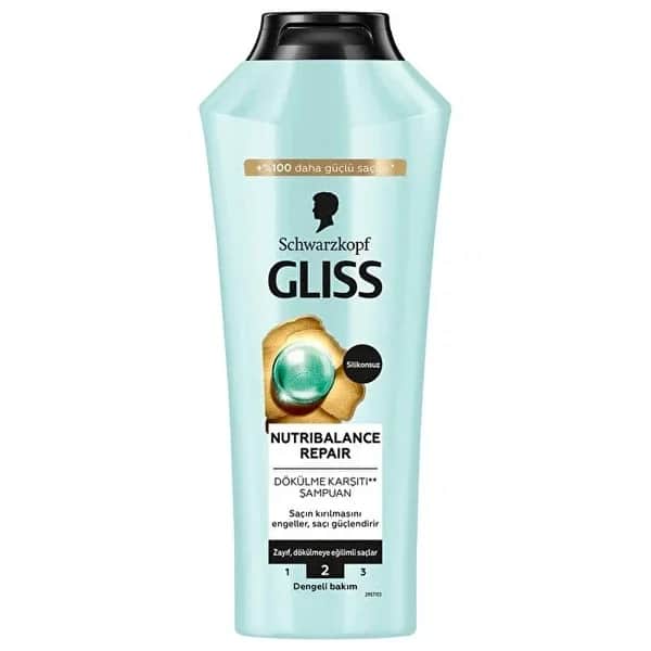 Gliss شامبو جليس نيوتريبالانس لإصلاح الشعر 400 مل بريبايوتيك وماء البتولا