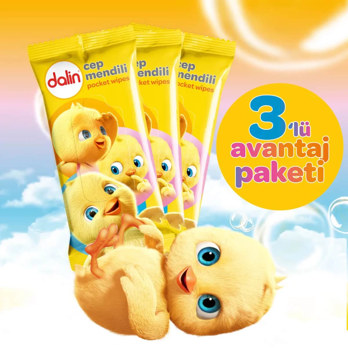 Dalin Wet Pocket Wipes Limited Edition 3x15 pcs
