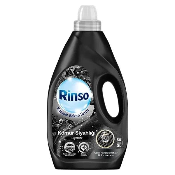 Rinso منظف سائل رينسو للعناية الكاملة بالأسود الفحمي، 3 لتر