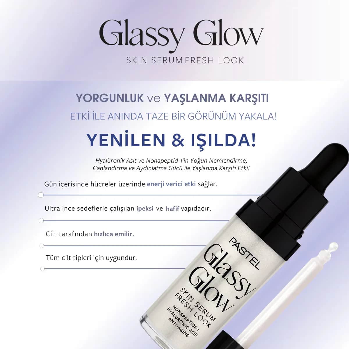 Pastel Makeup To Skincare Glassy Glow Skin Serum