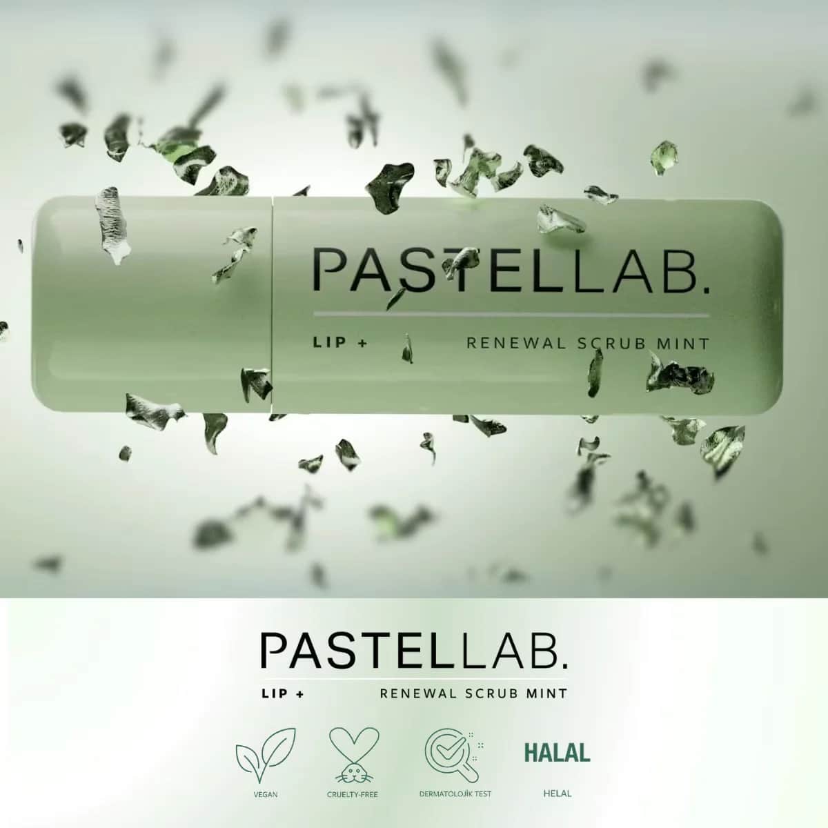 Pastellab. Lip Renewal Fresh Mint Scrub Renewing Lip Care Scrub