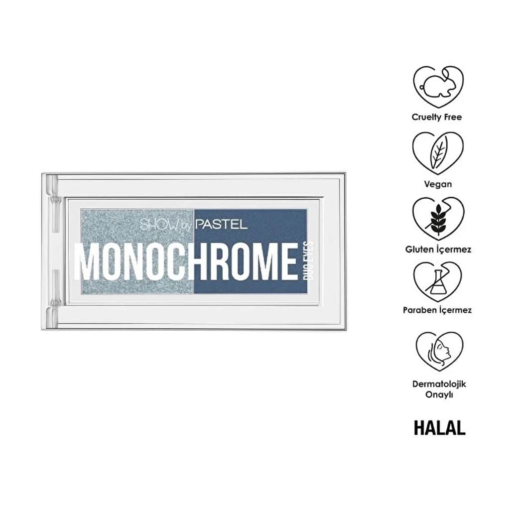 Show By Pastel Monochrome Duo Eyes Double Eyeshadow Palette 25 cosmic