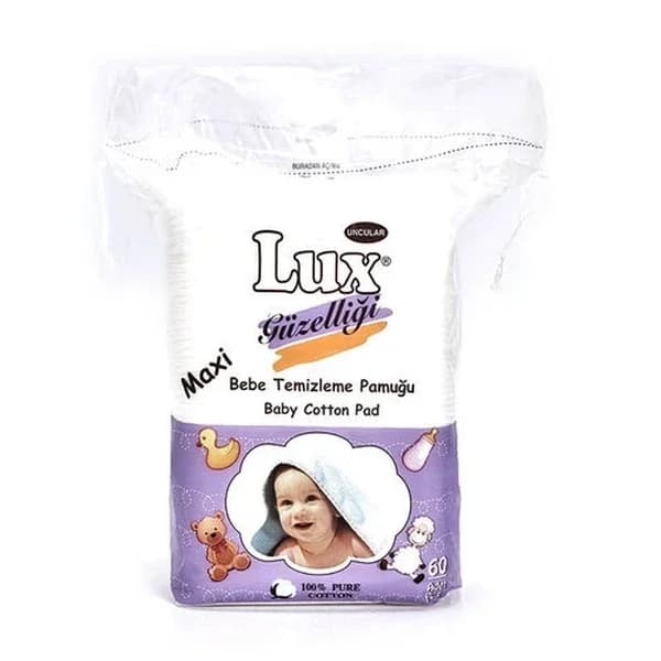 Lux لوكس بيبي قطن تنظيف ماكسي 60 قطعة