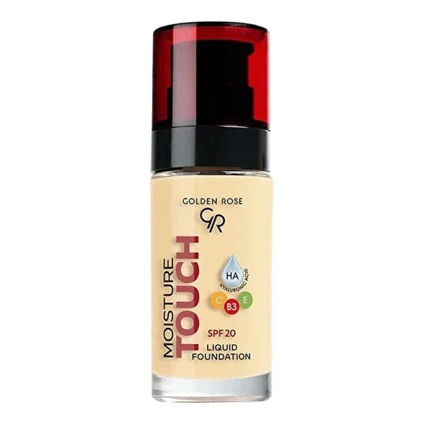 Golden Rose كريم أساس سائل مرطب من جولدن روز بعامل حماية من الشمس 20 رقم 102، قطعة واحدة
