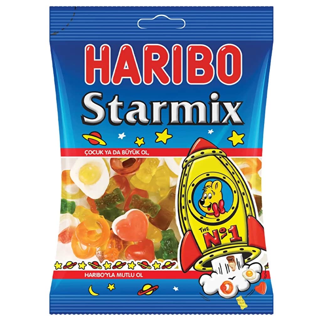 Haribo حلوى هاريبو ستارميكس الناعمة بنكهة متنوعة 80 غرام