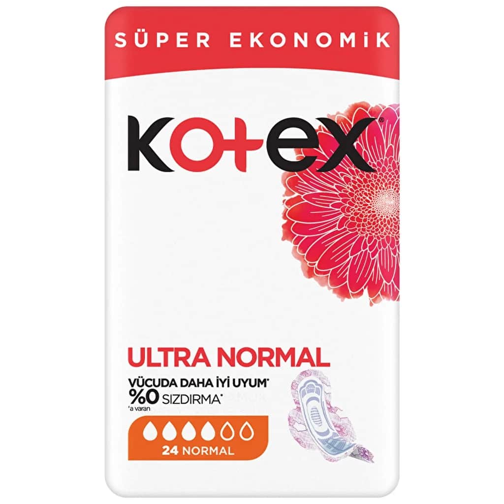 Kotex فوط كوتكس الصحية العادية للغاية ٢٤ قطعة