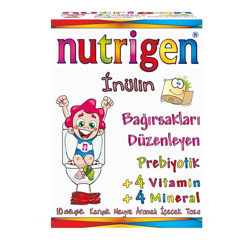 Nutrigen نيوتريجين بريبيوتيك إينولين بنكهة الفواكه المختلطة، 10 أكياس