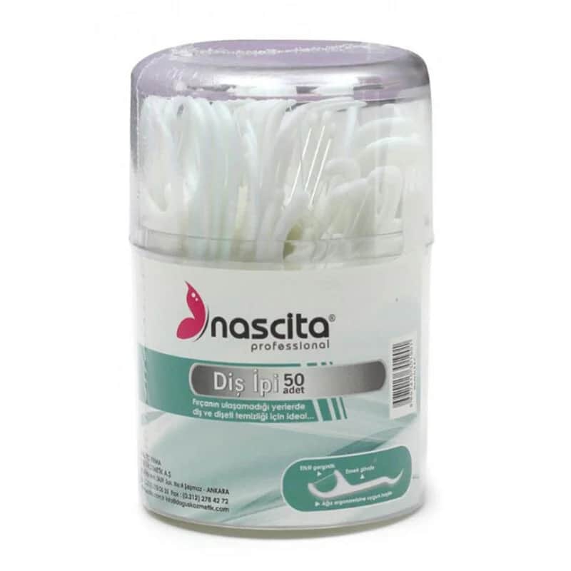 Nascita علبة خيط تنظيف الأسنان ناسيتا تحتوي على 50 خيطًا