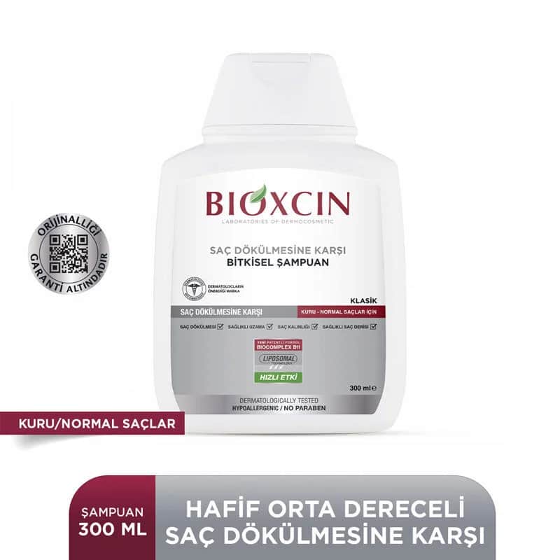 Bioxcin شامبو بيوكسين جينيسيس كلاسيك للشعر العادي إلى الجاف 3 × 300 مل