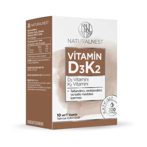 Naturalnest قطرات فيتامين د3 ك2 من ناتشورال نيست 10 مل