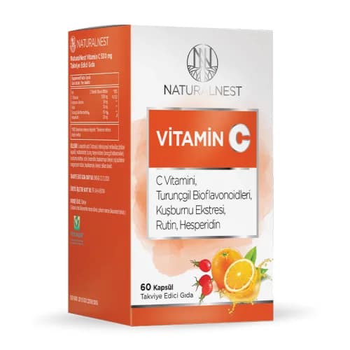 Naturalnest ناتشرال نيست غذاء مكمل بفيتامين سي 60 كبسولة