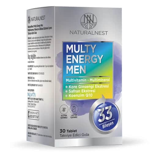 Naturalnest أقراص ناتشورالنسِت متعددة الطاقة للرجال 30 قرصًا
