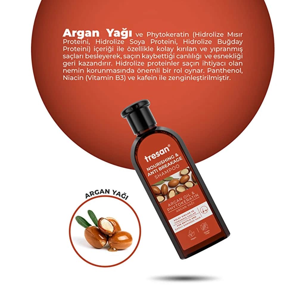 Tresan Argan Oil Nourishing Anti-breakage Care Shampoo 300 ml