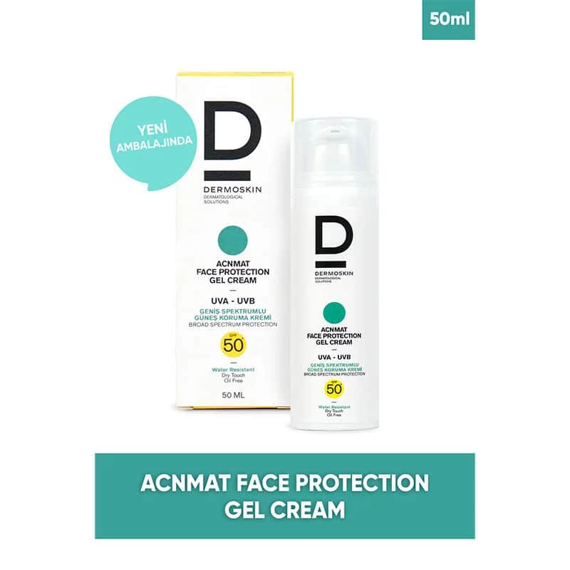 Dermoskin جل كريم ديرموسكين لعلاج حب الشباب بعامل حماية 50+، 50 مل