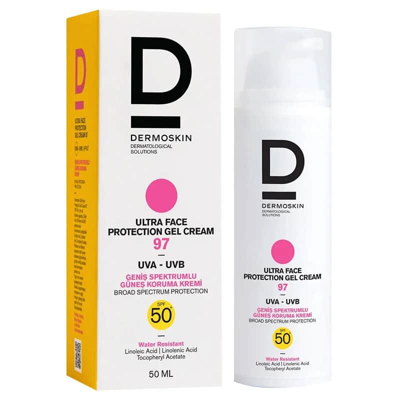 Dermoskin جل كريم ديرموسكين ألترا لحماية الوجه 97 بعامل حماية 50+ 50 مل