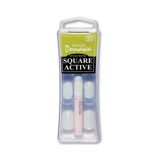 Donawa CW-32 False Nails with Adhesive - Easy Application Set