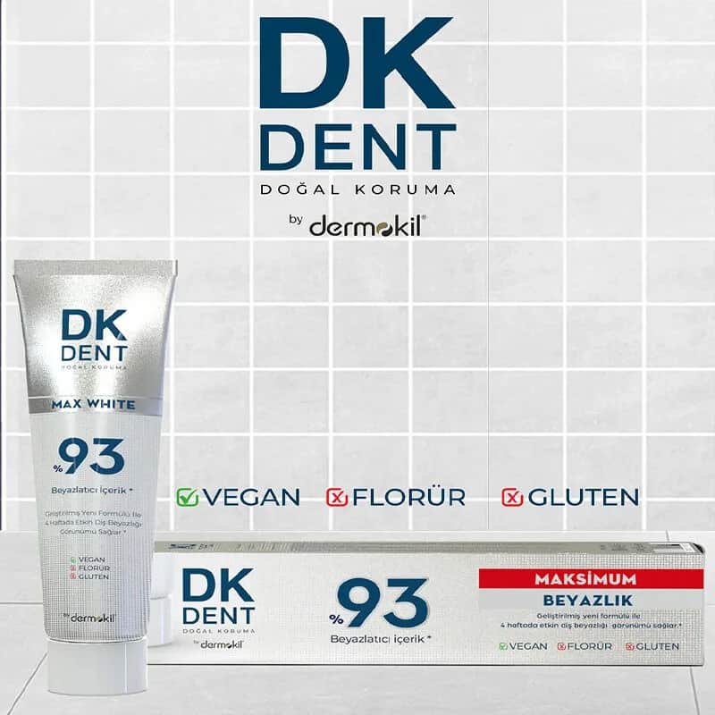 Dermokil معجون أسنان ديرموكيل دي كيه دينت 93% أقصى بياض 75 مل