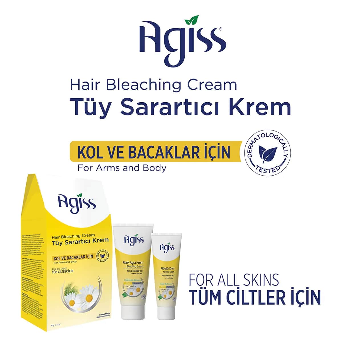 Agiss Hair Bleaching Cream 70 ml + 35 ml