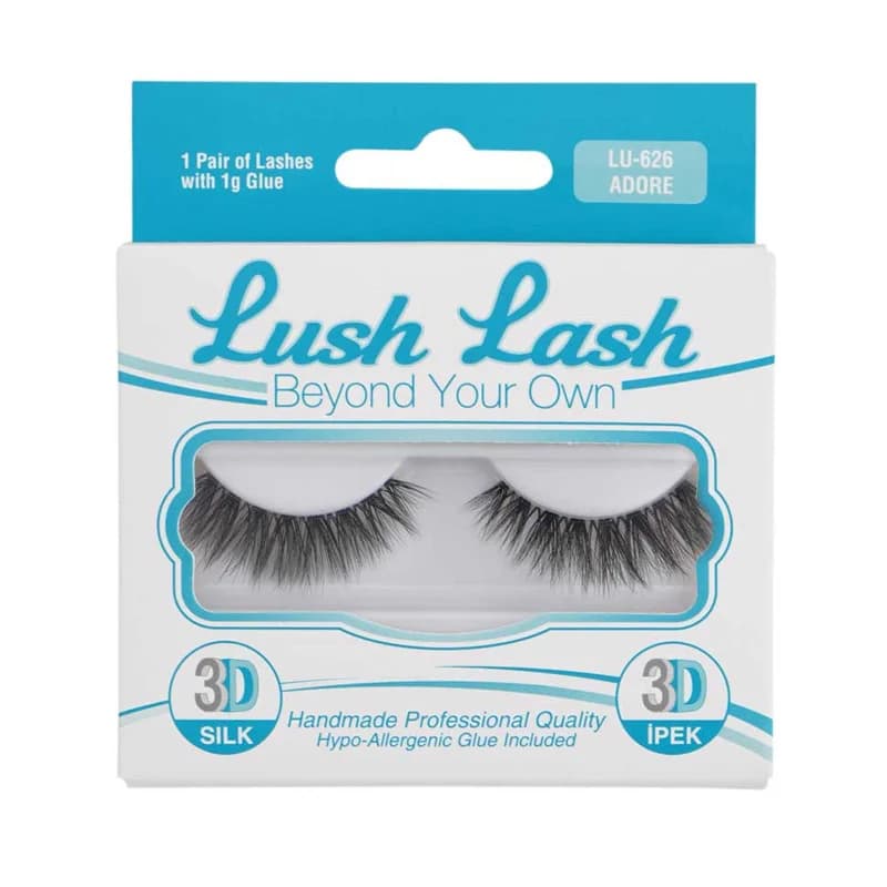 رموش صناعية حريرية ثلاثية الأبعاد أدور من لش لاش Lush Lash