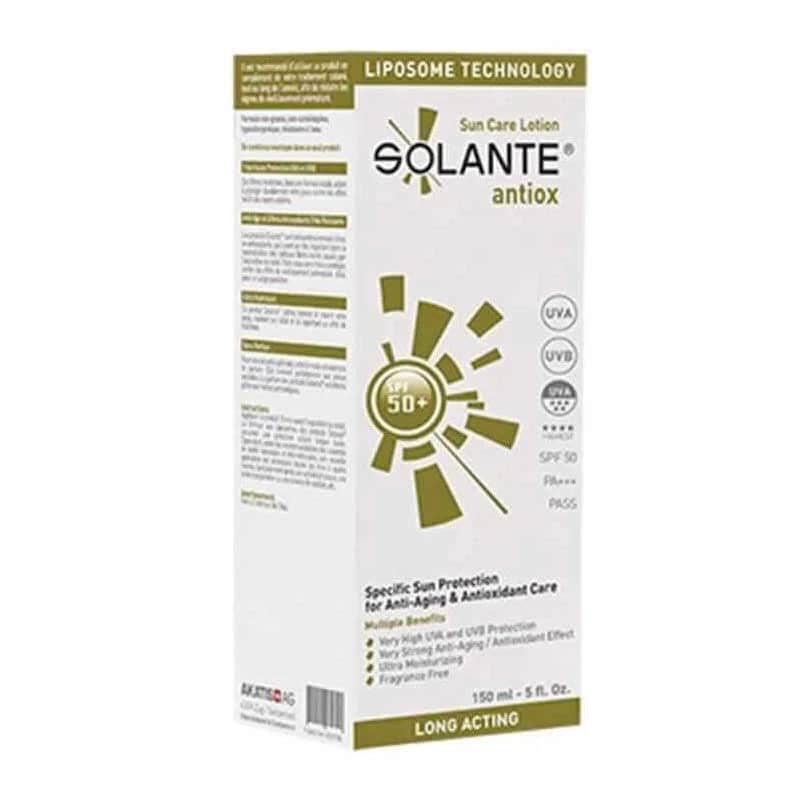 Solante لوشن سولانت أنتيوكس للعناية بالشمس بعامل حماية من الشمس 50+ 150 مل