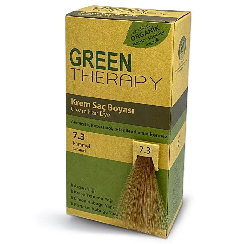 Green Therapy كريم صبغة الشعر جرين ثيرابي 7.3 كراميل