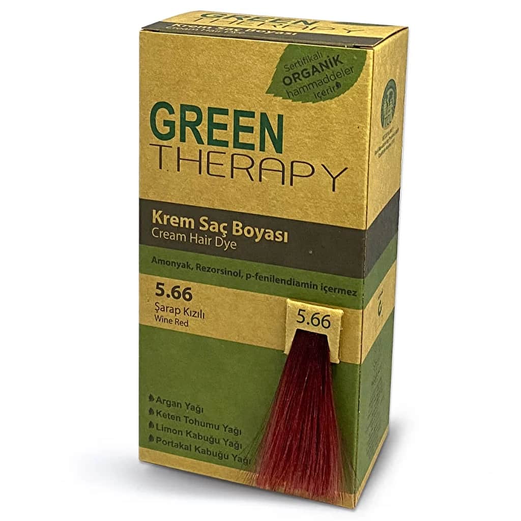 Green Therapy صبغة الشعر الكريمية من جرين ثيرابي 5.66 أحمر نبيذي