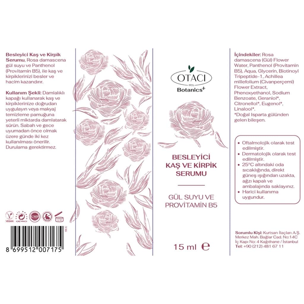 Otacı Eyebrow And Eyelash Serum 15 ml