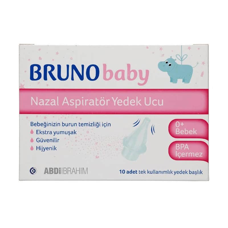 Bruno Baby رؤوس احتياطية لشفاط الأنف من برونو بيبي، 10 قطع