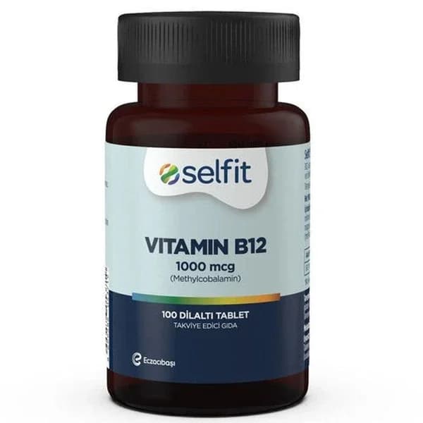 Selfit سيلفيت فيتامين ب12 1000 ميكروغرام 100 قرص تحت اللسان