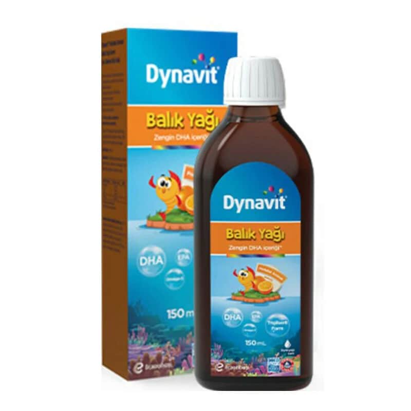 Dynavit زيت السمك بنكهة البرتقال من دينافيت 150 مل