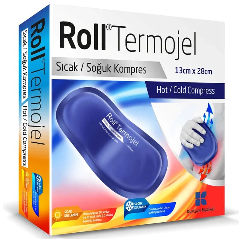 Roll لفافة من الجل الحراري الساخن والبارد 13 سم × 28 سم
