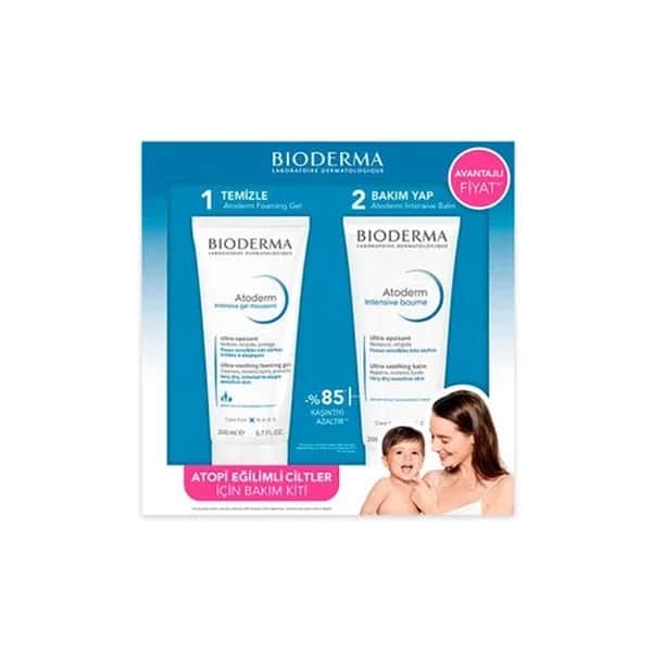 Bioderma مجموعة بيوديرما للعناية بالبشرة الأتوبية مرطبات لطيفة وملطفة