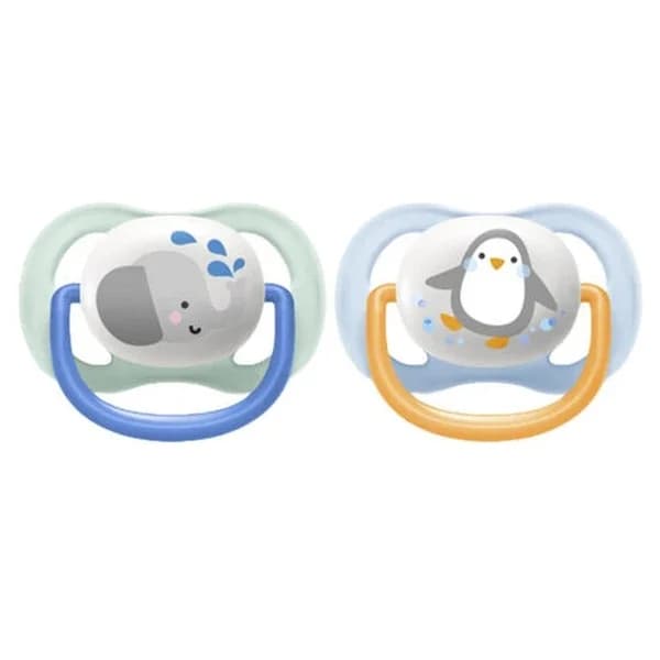 Avent لهاية أفنت ألترا إير للأطفال من عمر 0 إلى 6 أشهر لون أزرق مهدئ
