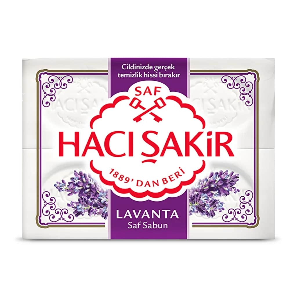 صابون صلب لافندر 4 قطع من هاسيساكير Hacı Şakir