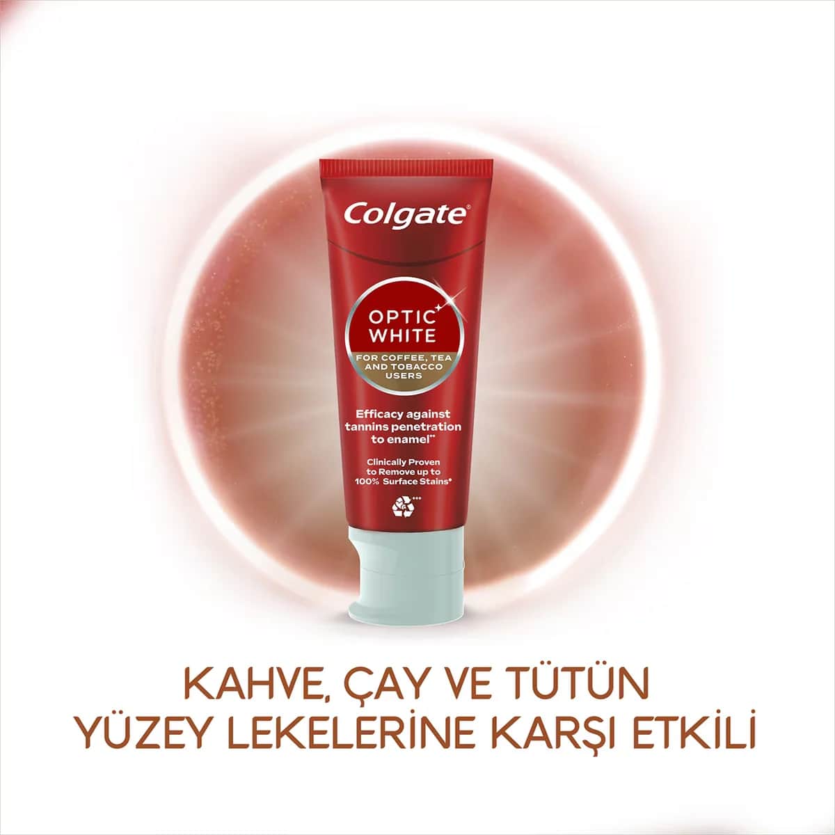 Colgate معجون أسنان كولجيت أوبتيك وايت للقهوة والشاي والتبغ ٥٠ مل