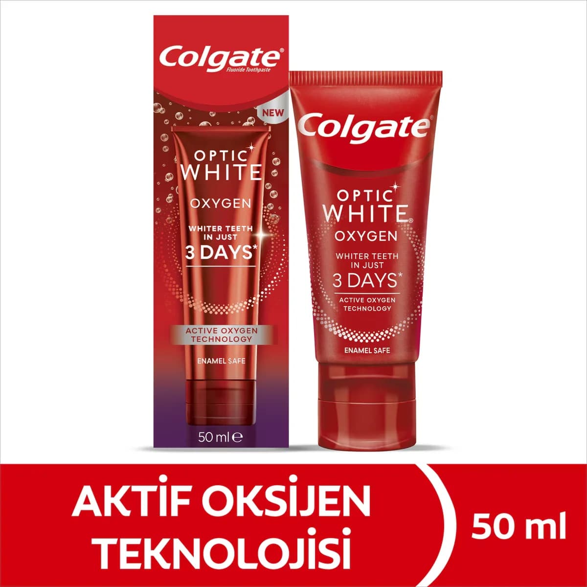 Colgate معجون أسنان كولجيت أوبتيك وايت أوكسجين 50 مل