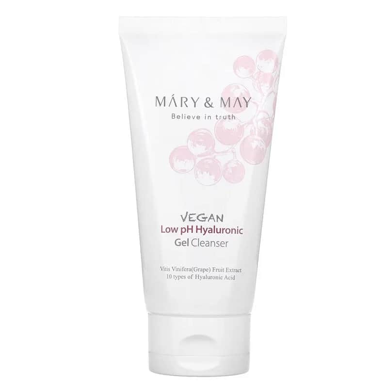 Mary May منظف جل حمض الهيالورونيك النباتي منخفض الحموضة من ماري ماي، 150 مل