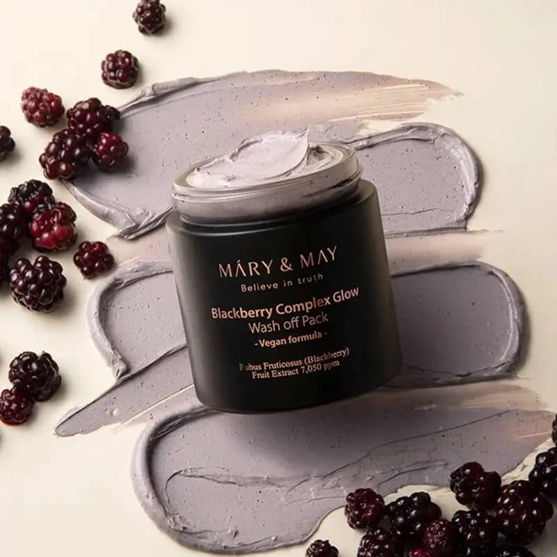Mary May عبوة غسول الوجه المتوهج من ماري ماي بلاك بيري 125 مل