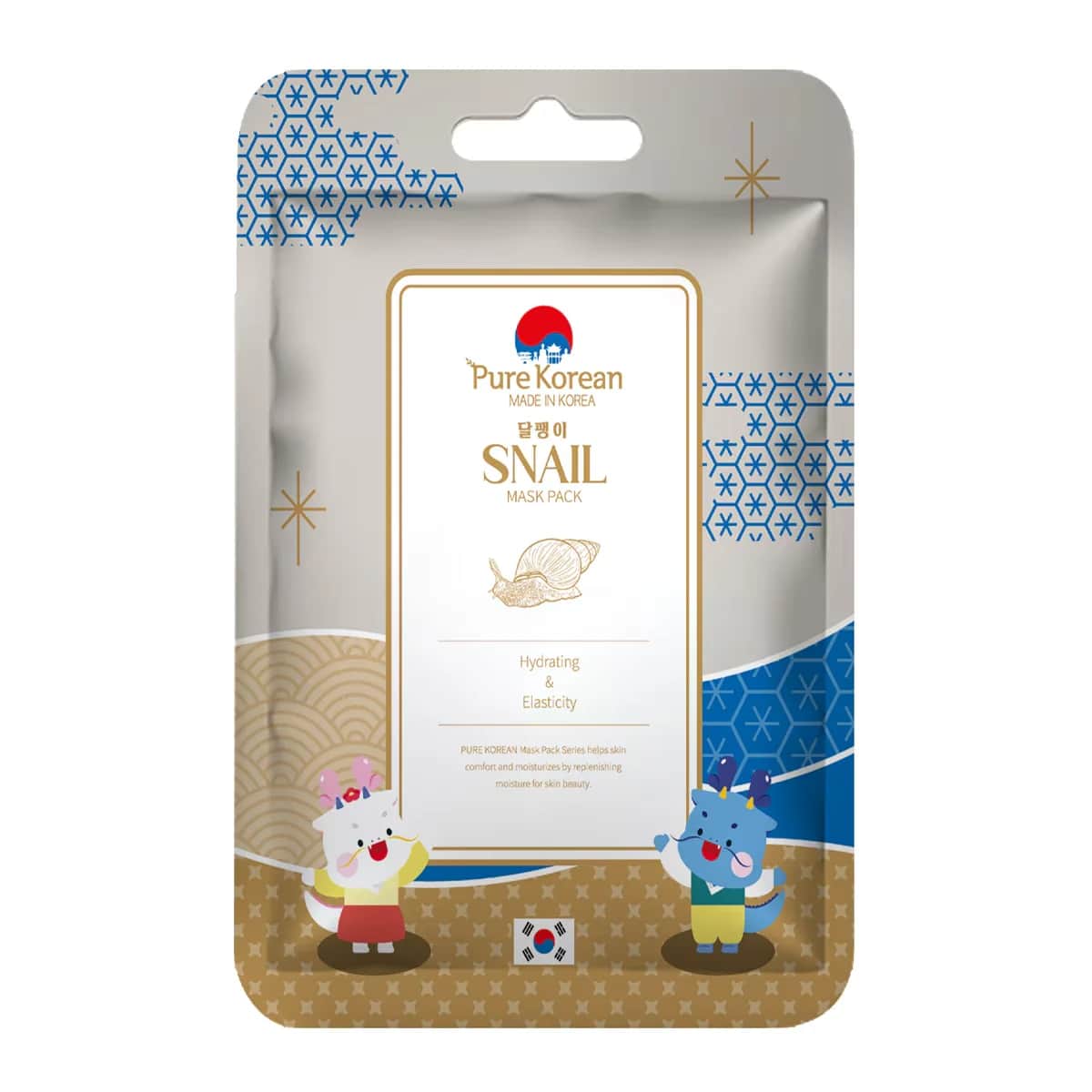Pure Korean قناع الوجه الكوري النقي من الحلزون