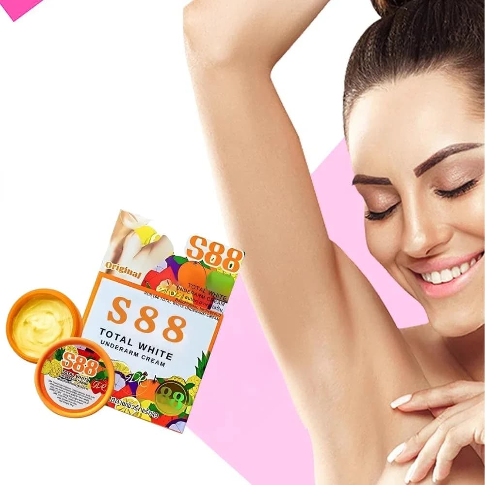 S 88 كريم توتال وايت تفتيح تحت الإبط من أس 88 35 جرام