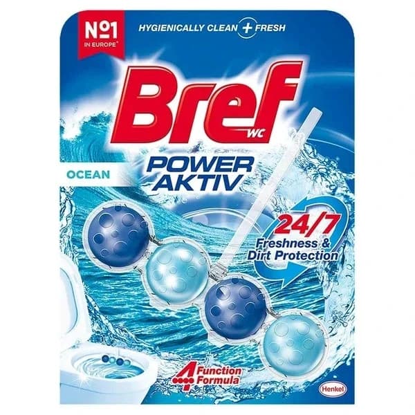 كتلة مرحاض بريف باور أكتيف أوشن مضادة للجير والانتعاش Bref