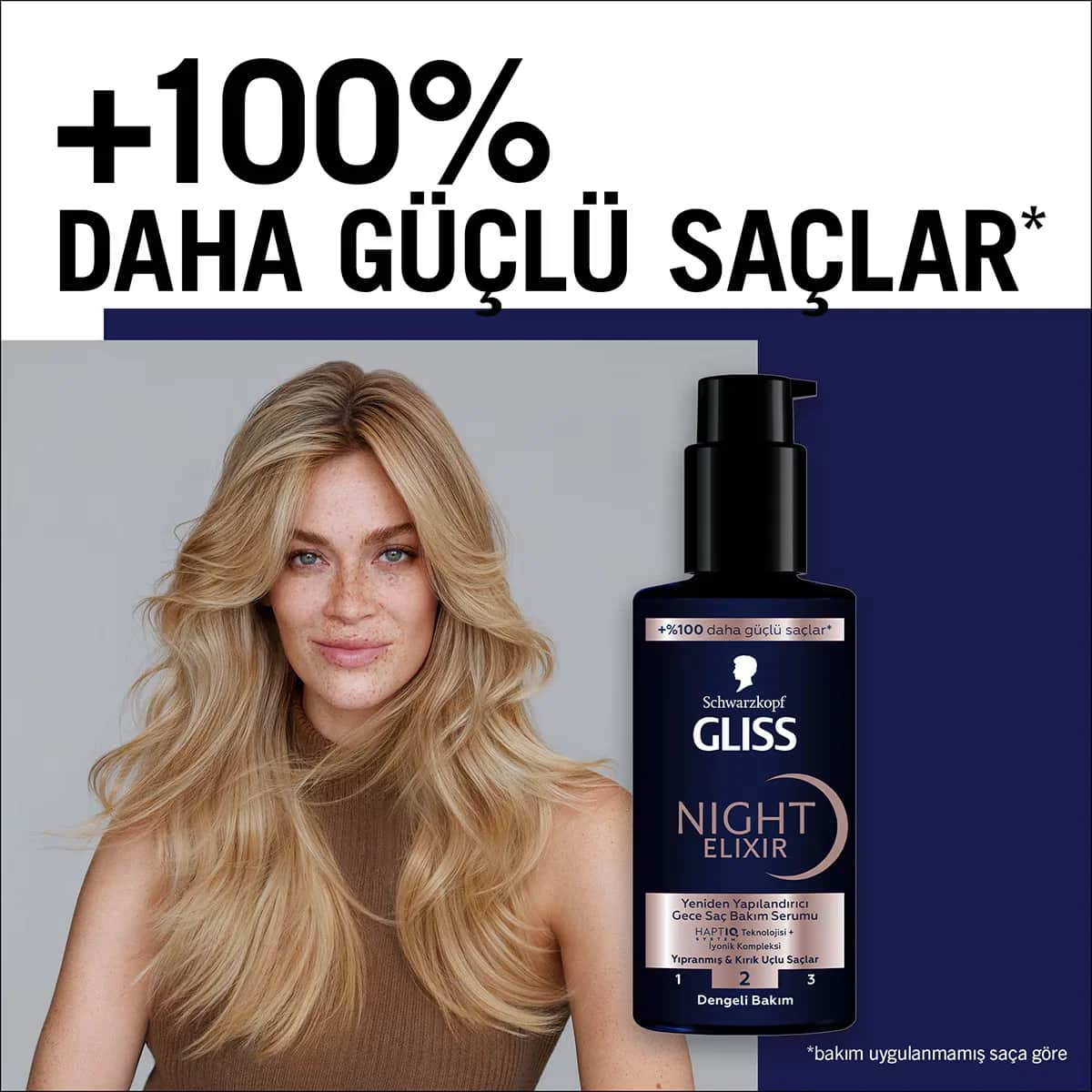 Gliss سيروم العناية بالشعر الليلي جليس نايت إليكسير لإعادة هيكلة الشعر 100 مل