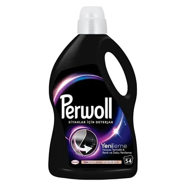 Perwoll منظف سائل للعناية بالبشرة الحساسة من بيرول، منعش أسود (50 غسلة) 3000 مل