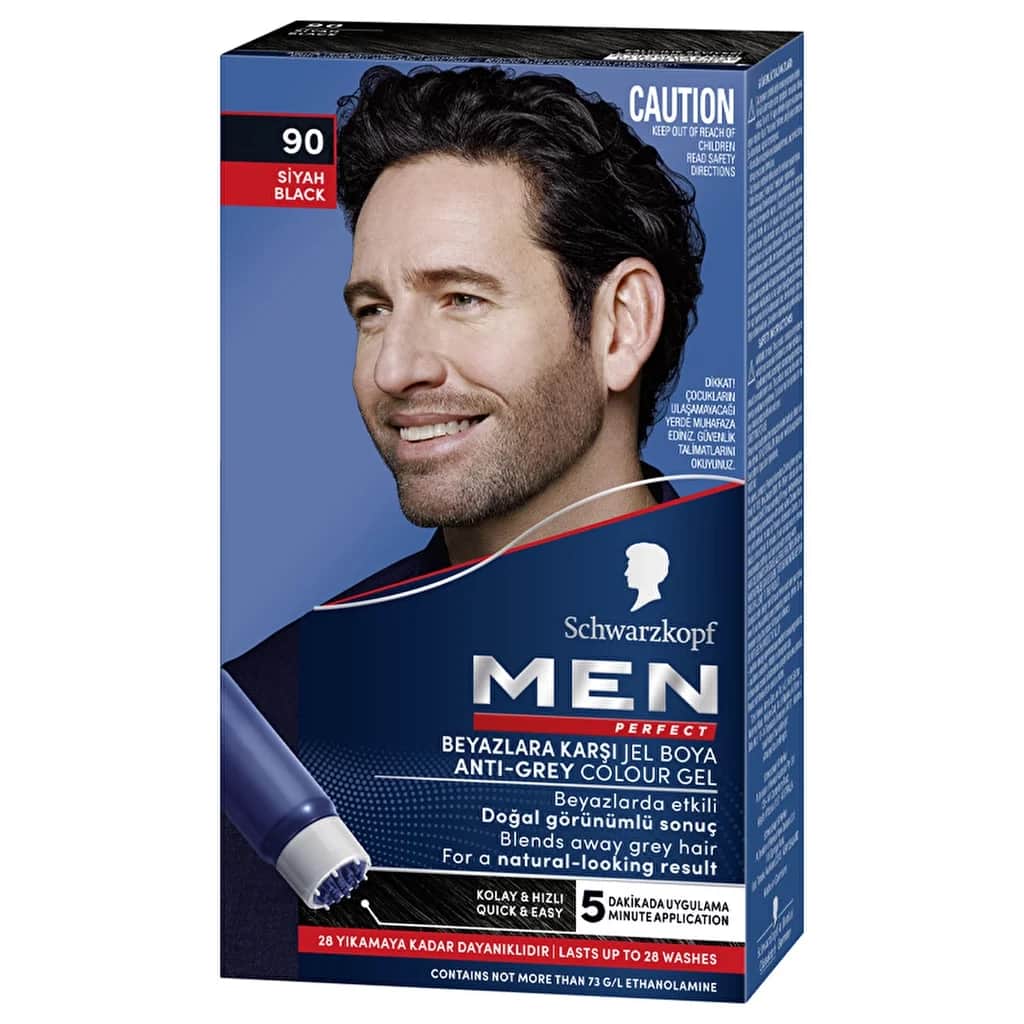 Men Perfect صبغة شعر مثالية للرجال 90 أسود