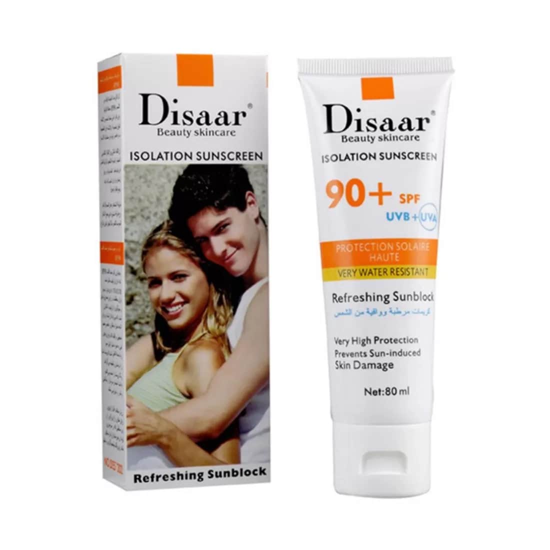 Disaar كريم أساس بيج فاتح بعامل حماية فوري من أشعة الشمس ( SPF90+ ) من ديسار 80 جرام