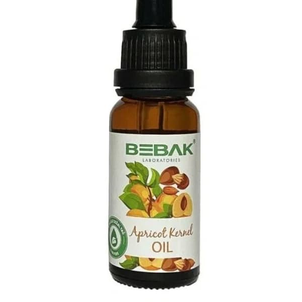 Bebak بيباك زيت نواة المشمش المعصور على البارد 100% نقي وطبيعي 20 مل