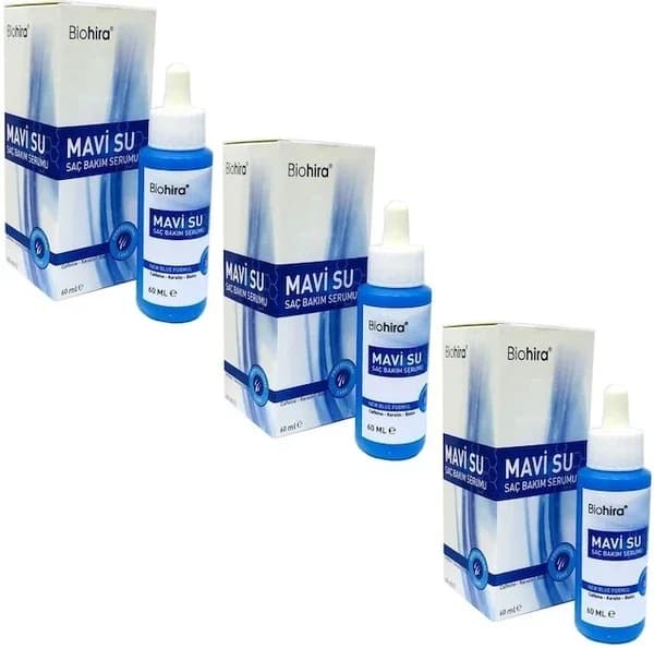 Biohira سيروم بيوهيرا بلو للشعر 3 × 60 مل لعلاج تساقط الشعر