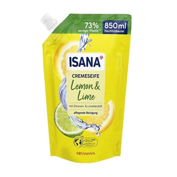 Isana Liquid Soap Lemon&lime Refill 850 ml